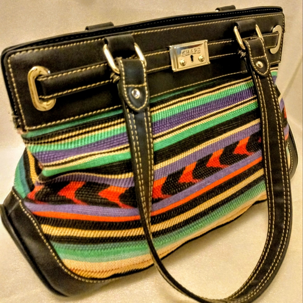 RALPH LAUREN JUTE SouthWest blanket style bag